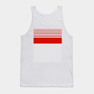 Middlesbrough Retro Red White Hooped Third Away 1988 - 90 Tank Top